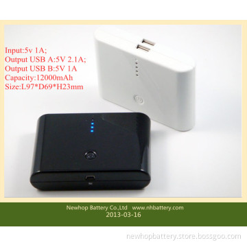 12000mAh Power Bank for iPhone and Samsung Phones